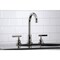 Kingston Brass FSC8929CML Manhattan Widespread Bathroom Faucet W/ Brass Pop-Up, Nickel FSC8929CML - alternate 3